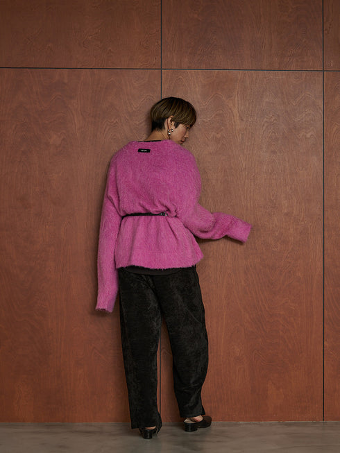 【 予約:11月中旬 】ALPACA MIX CARDIGAN /Y254-91122